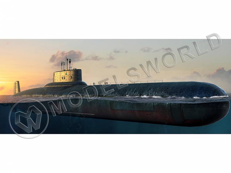 Склеиваемая пластиковая модель Russian Navy Typhoon Class SSBN. Масштаб 1:350 - фото 1