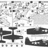 Пластиковая модель Grumman F6F-5 Hellcat - палубный истребитель, US Navy Масштаб 1:72