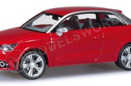 Модель автомобиля Audi A1, красный. H0 1:87