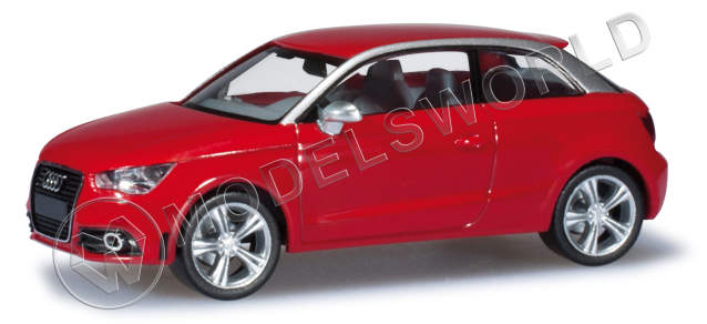 Модель автомобиля Audi A1, красный. H0 1:87 - фото 1