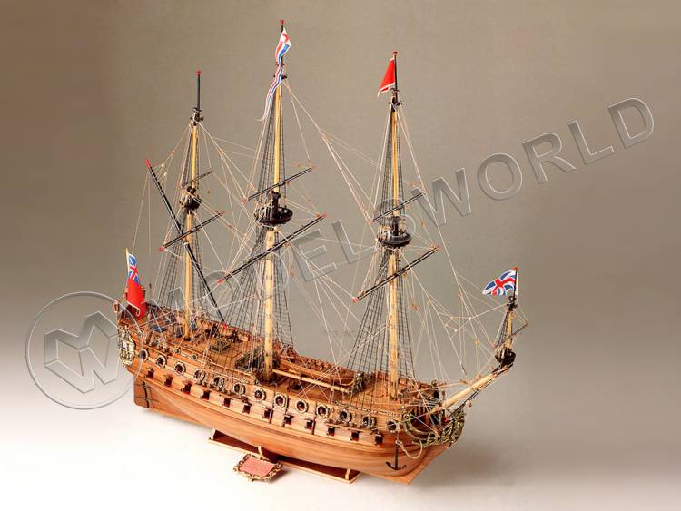 Набор для постройки модели корабля HMS NEPTUNE 50-пушечный британский корабль, конец 1700-х г. Масштаб 1:90 - фото 1