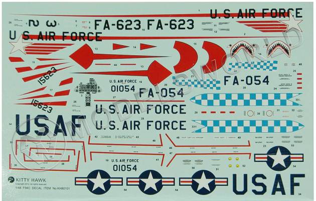 Декаль Lockheed F-94 Starfire. Масштаб 1:48