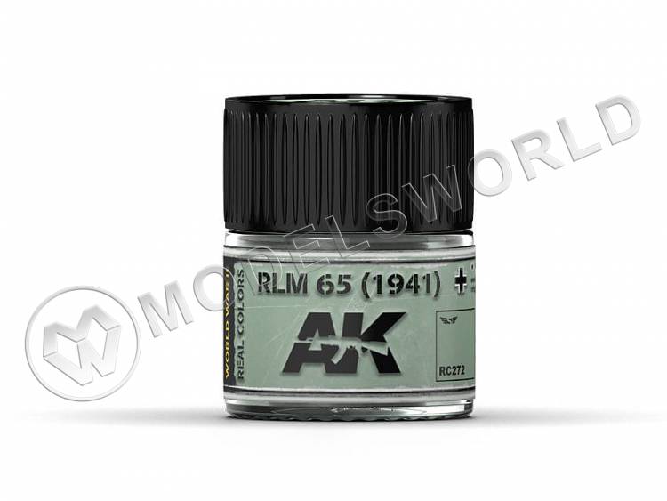Акриловая лаковая краска AK Interactive Real Colors. RLM 65 (1941). 10 мл - фото 1