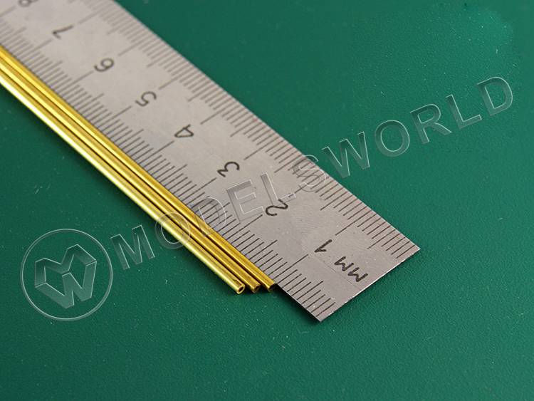 Тонкостенная латунная трубка 1.6 мм, 2 шт