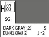 Краска водоразбавляемая художественная MR.HOBBY DARK GRAY 2 (полуматовая), 10 мл - фото 1