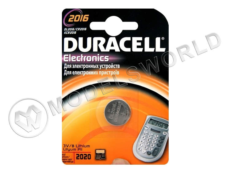 Батарейка Duracell 2016, 1 шт - фото 1