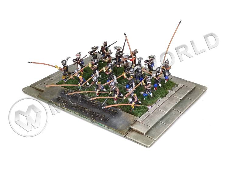Готовая модель, миниатюра "Австрийские мушкетеры" 20 фигур в масштабе 1:72 - фото 1