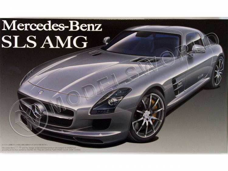 Склеиваемая пластиковая модель автомобиль Mercedes-Benz AMG SLS. Масштаб 1:24 - фото 1