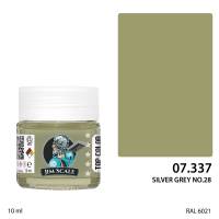 Спиртовая краска Jim Scale Серебристый серый SILVER GREY NO.28, 10 мл