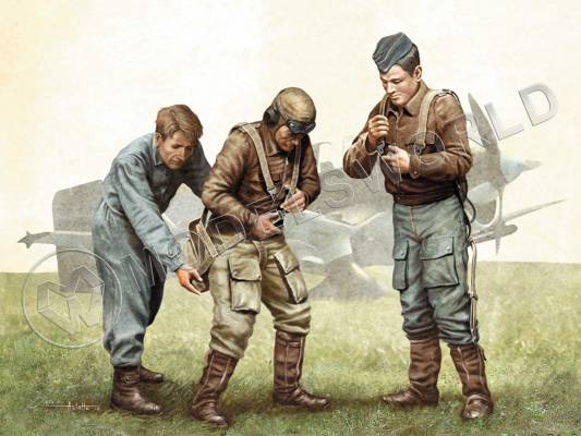 Фигуры пилотов Luftwaffe WWII. Масштаб 1:32