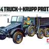 Склеиваемая пластиковая модель Немецкий грузовой тягач 6х4 Krupp Protze. Масштаб 1:35