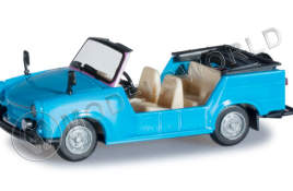 Модель автомобиля Trabant Kübel, небесно-голубой. H0 1:87