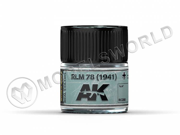 Акриловая лаковая краска AK Interactive Real Colors. RLM 78 (1941). 10 мл