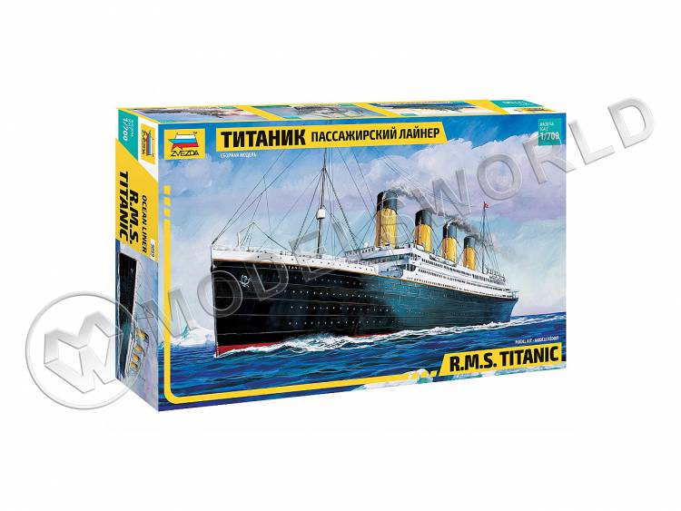 Склеиваемая пластиковая модель  Пассажирский лайнер "Титаник". Масштаб 1:700 - фото 1