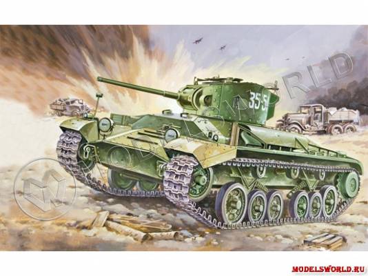Склеиваемая пластиковая модель Пехотный танк Марк IV Валентайн III. Масштаб 1:35