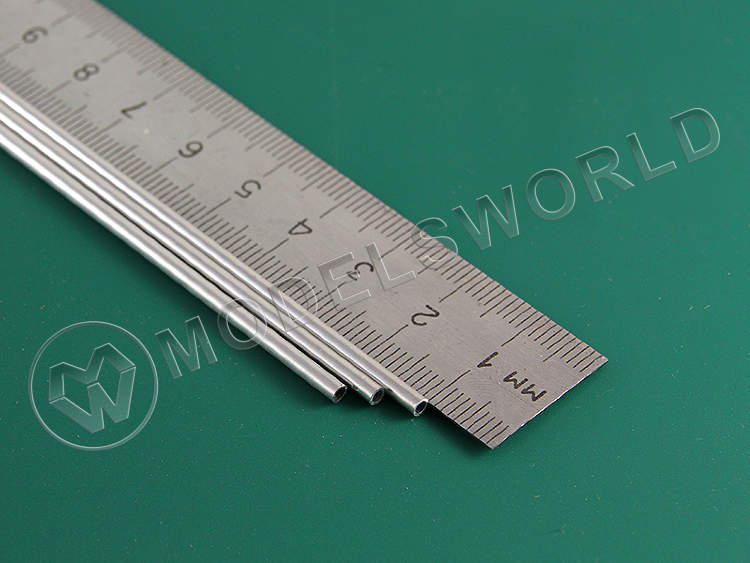 Тонкостенная алюминиевая трубка 2.4x0.35 мм, 3 шт - фото 1