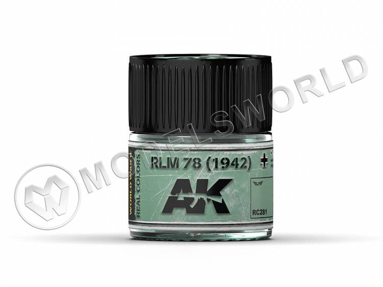 Акриловая лаковая краска AK Interactive Real Colors. RLM 78 (1942). 10 мл - фото 1