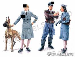 Фигуры "Женщина на войне": Germany Luftwaffe. Масштаб 1:35