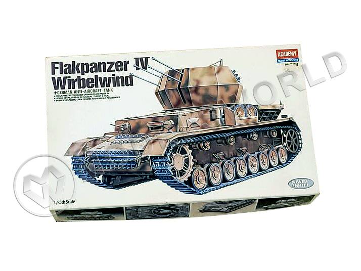 Склеиваемая пластиковая модель Немецкая ЗСУ FlakPanzer IV Wirbelwind. Масштаб 1:35 - фото 1