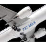 Склеиваемая пластиковая модель Пассажирский авиалайнер Боинг 737-8 "MAX". Масштаб 1:144