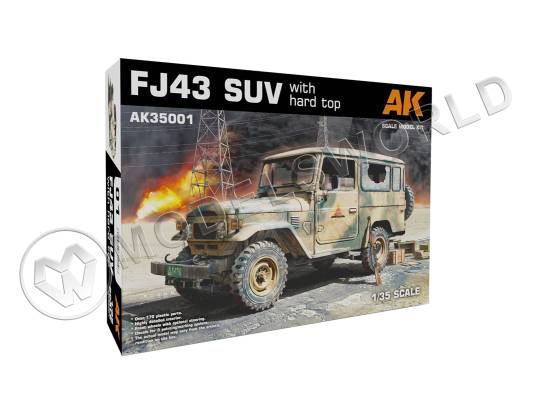 Склеиваемая пластиковая модель Автомобиль FJ43 Pickup with SPG-9 Recoilless Gun. Масштаб 1:35