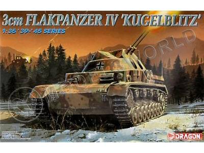 Склеиваемая пластиковая модель Немецкая ЗСУ Flakpanzer IV (3 cm) Kugelblitz. Масштаб 1:35