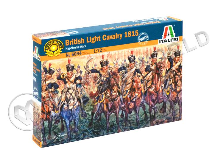 Фигуры британская легкая кавалерия, 1815 г., серия наполеоновские войны. Масштаб 1:72 - фото 1
