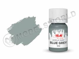 Акриловая краска ICM, цвет Сине-серый (Blue Grey), 12 мл