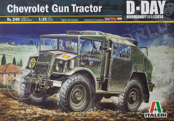 Склеиваемая пластиковая модель автомобиль Chevrolet gun tractor. Масштаб 1:35 - фото 1