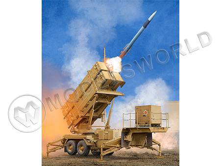 Склеиваемая пластиковая модель  Ракетная установка US M901 w/MIM-104F Patriot (PAC-3). Масштаб 1:35 - фото 1
