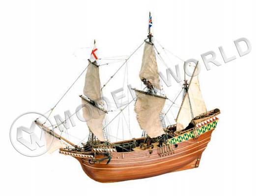 Набор для постройки модели корабля MAYFLOWER английский торговый галеон. Масштаб 1:64