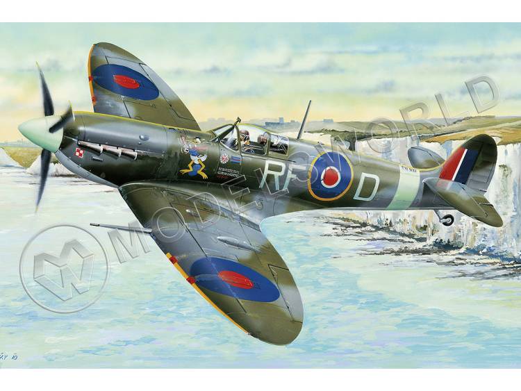 Склеиваемая пластиковая модель Самолет Supermarine Spitfire Mk.Vb. Масштаб 1:32 - фото 1