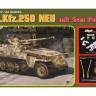 Склеиваемая пластиковая модель Немецкий легкий бронетранспортер Sd.Kfz.250 NEU mit 5 cm PaK 38. Масштаб 1:35