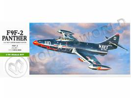 Склеиваемая пластиковая модель самолета F9F-2 Panther. Масштаб 1:72