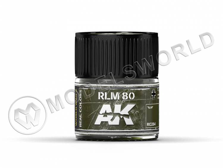 Акриловая лаковая краска AK Interactive Real Colors. RLM 80. 10 мл - фото 1
