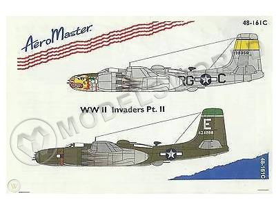 Декаль A-26 Invander 1945 год. Масштаб 1:48 - фото 1