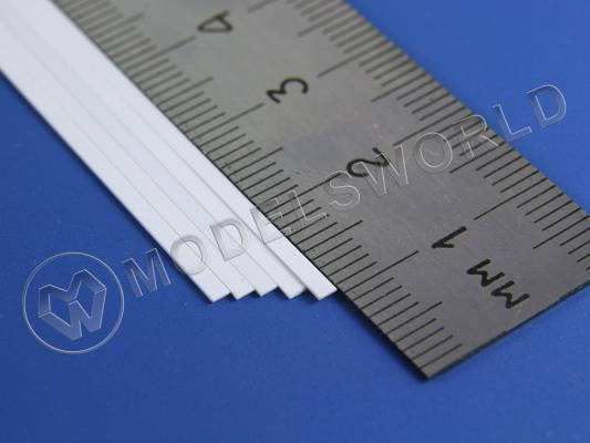 Полоска пластиковая для масштаба S, 0.4х1.6 мм, 10 шт