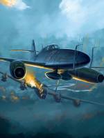 Склеиваемая пластиковая модель Немецкий самолет Me.262 B-1a/U1. Масштаб 1:48