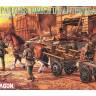 Фигуры Немецкие солдаты с пехотной повозкой 8.8 cm Panzerschreck. Масштаб 1:35