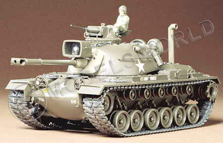 Склеиваемая пластиковая модель танк U.S. M48A3 PATTON. Масштаб 1:35 - фото 1