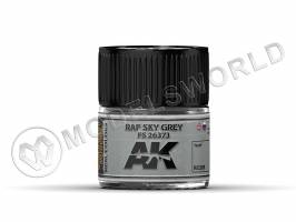Акриловая лаковая краска AK Interactive Real Colors. RAF SKY GREY / FS 26373. 10 мл