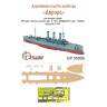 Палуба крейсера "Аврора". Масштаб 1:400