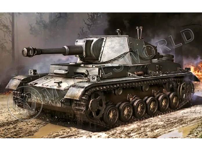 Склеиваемая пластиковая модель Немецкая САУ Pz.Sfl.IVb 10.5 cm le.FH.18/1 Sd.Kfz.165/1 Ausf. A. Масштаб 1:35 - фото 1