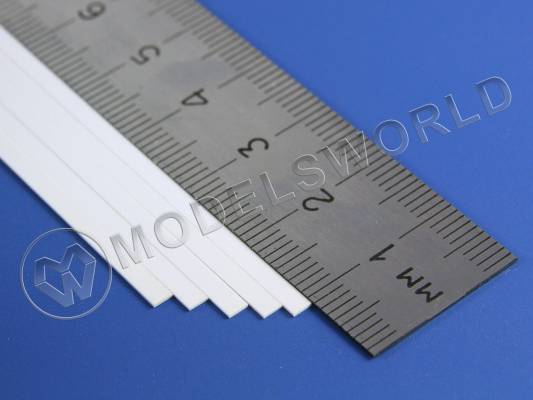 Полоска пластиковая для масштаба S, 0.4х2.4 мм, 10 шт