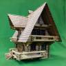 Набор для постройки модели Охотничий домик. Масштаб 1:35