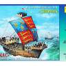 Склеиваемая пластиковая модель Английский средневековый корабль "Томас". Масштаб 1:72