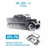 Траки металлические для 3 тонного тягача Sd.Kfz.11. Масштаб 1:35