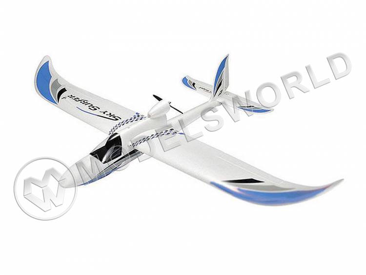 Радиоуправляемая модель планера Top RC SKY SURFER синий 1400 мм 2.4G 4-ch LiPo flight controller RTF - фото 1