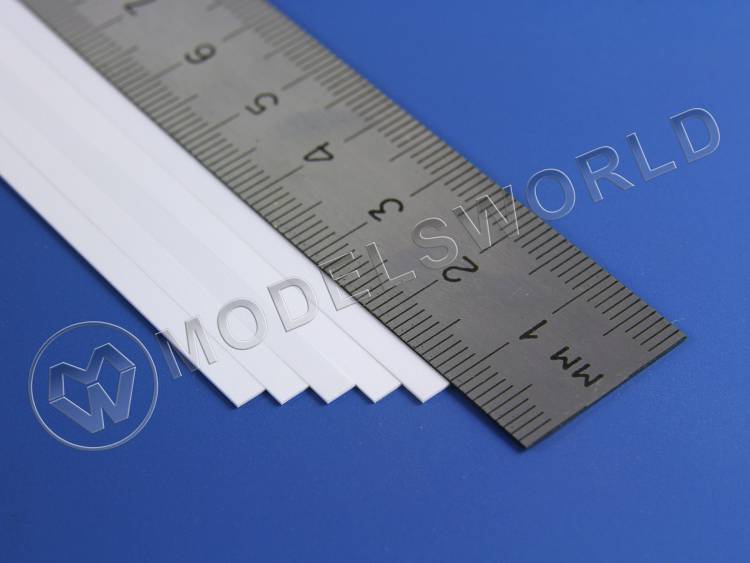 Полоска пластиковая для масштаба S, 0.4х3.2 мм, 10 шт