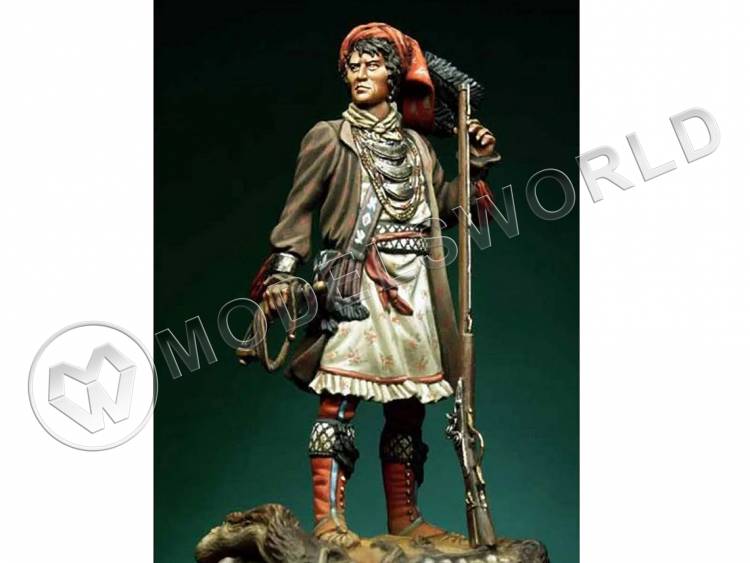 Фигура из смолы Оцеола ("Прапор"), 54 мм. Масштаб 1:32 - фото 1